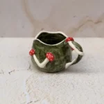 ماگ سرامیکی بدنه قارچی لبه ارگانیک